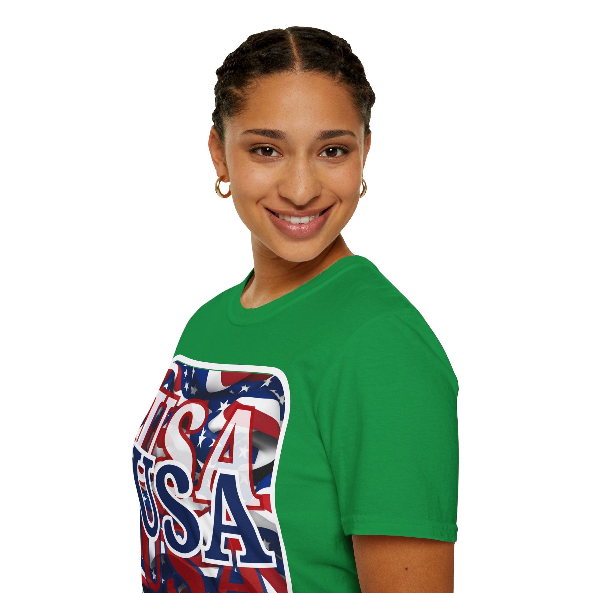 Red White and BLUE USA Patriot DKcolors Unisex T-Shirt by cypherpunkgear – cypherpunkgear.com | Cypherpunk Merch