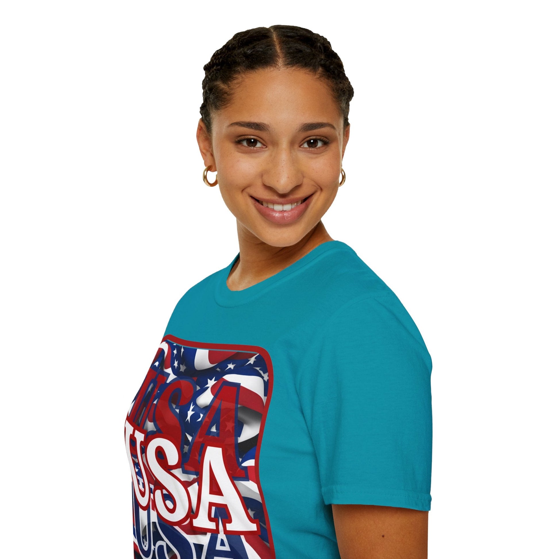 Red WHITE and Blue USA Patriot DKcolors Unisex T-Shirt by cypherpunkgear – cypherpunkgear.com | Cypherpunk Merch