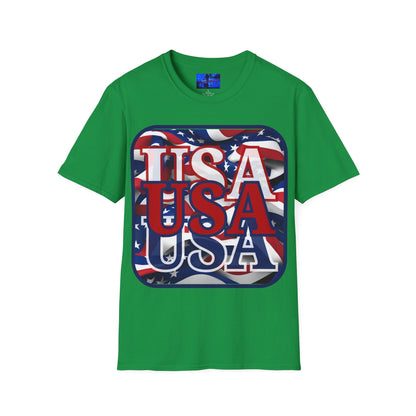 RED White and Blue USA Patriot DKcolors Unisex T-Shirt by cypherpunkgear – cypherpunkgear.com | Cypherpunk Merch