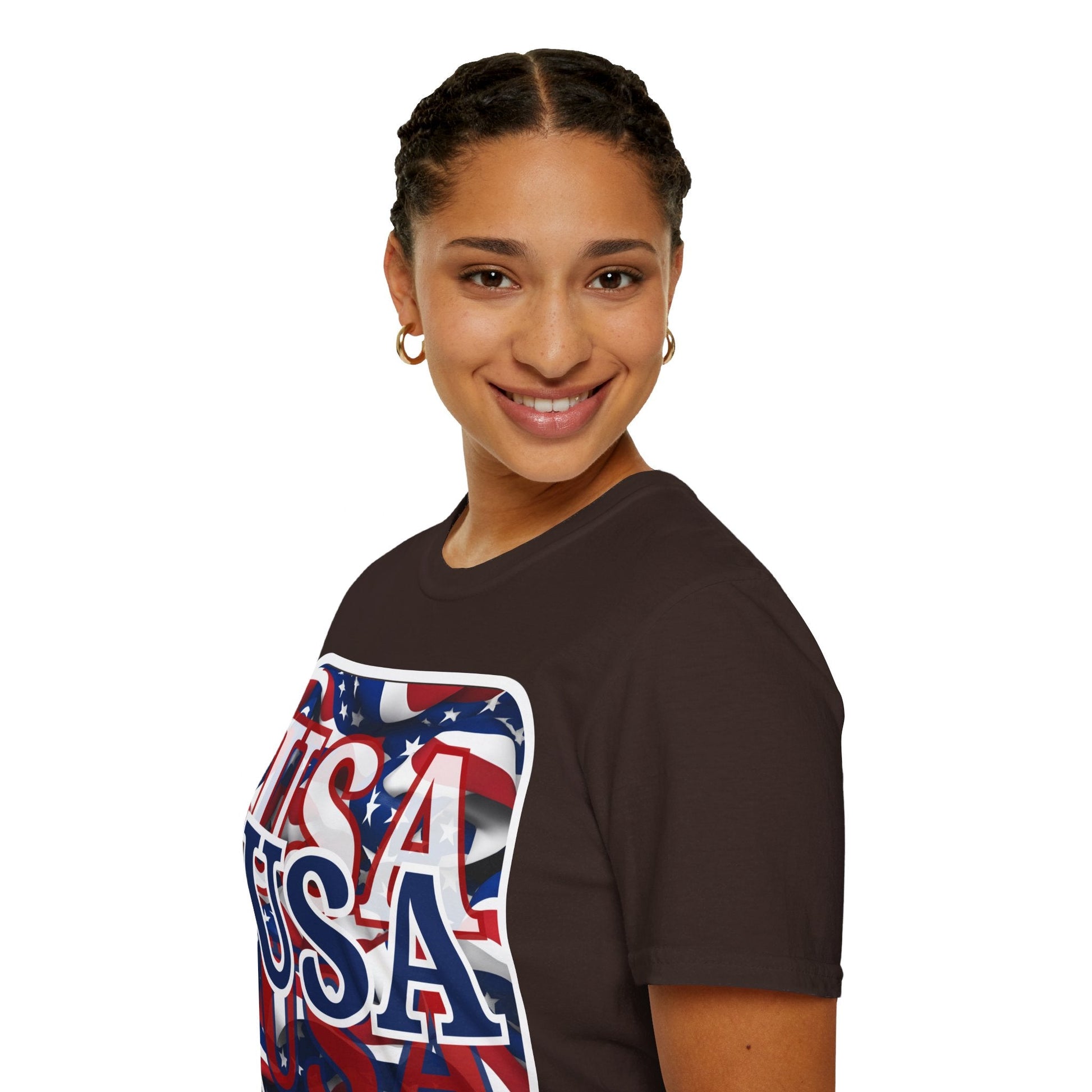Red White and BLUE USA Patriot DKcolors Unisex T-Shirt by cypherpunkgear – cypherpunkgear.com | Cypherpunk Merch