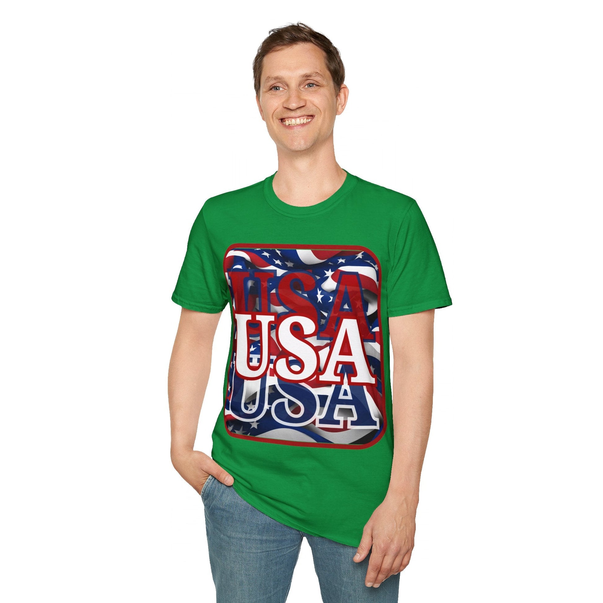Red WHITE and Blue USA Patriot DKcolors Unisex T-Shirt by cypherpunkgear – cypherpunkgear.com | Cypherpunk Merch