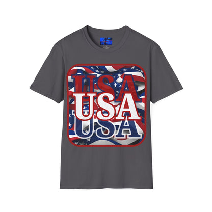 Red WHITE and Blue USA Patriot DKcolors Unisex T-Shirt by cypherpunkgear – cypherpunkgear.com | Cypherpunk Merch