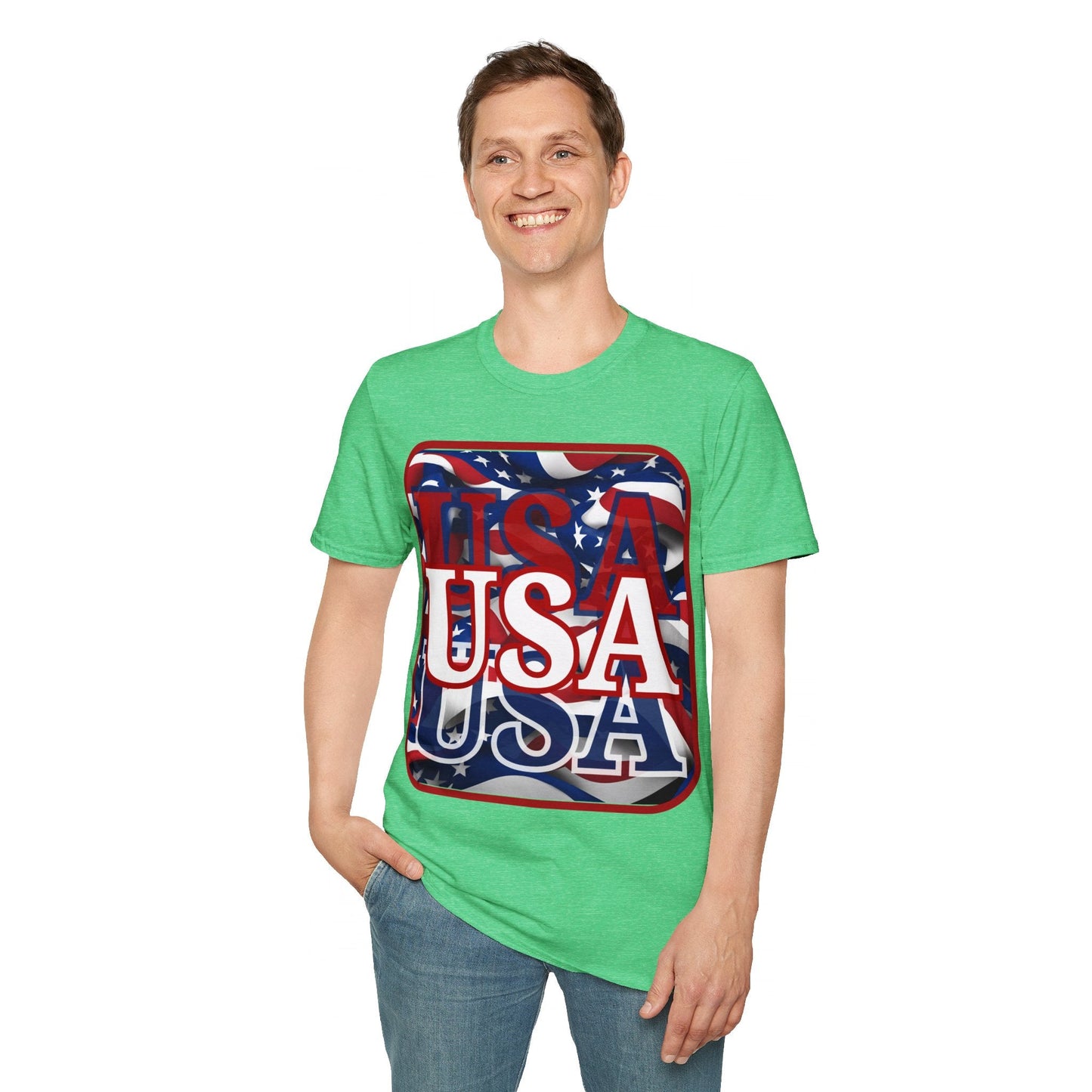 Red WHITE and Blue USA Patriot DKcolors Unisex T-Shirt by cypherpunkgear – cypherpunkgear.com | Cypherpunk Merch