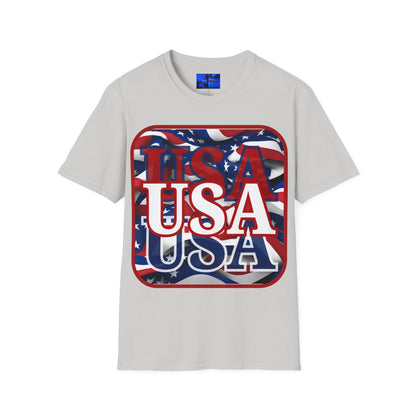 Red WHITE and Blue USA Patriot LTcolors Unisex T-Shirt by cypherpunkgear – cypherpunkgear.com | Cypherpunk Merch