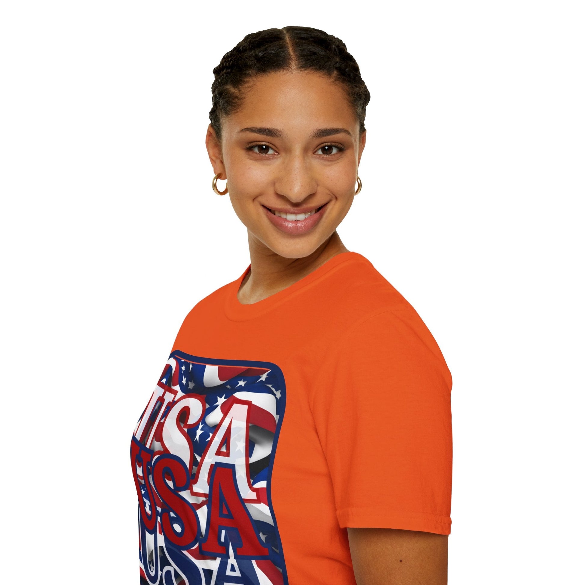 RED White and Blue USA Patriot LTcolors Unisex T-Shirt by cypherpunkgear – cypherpunkgear.com | Cypherpunk Merch