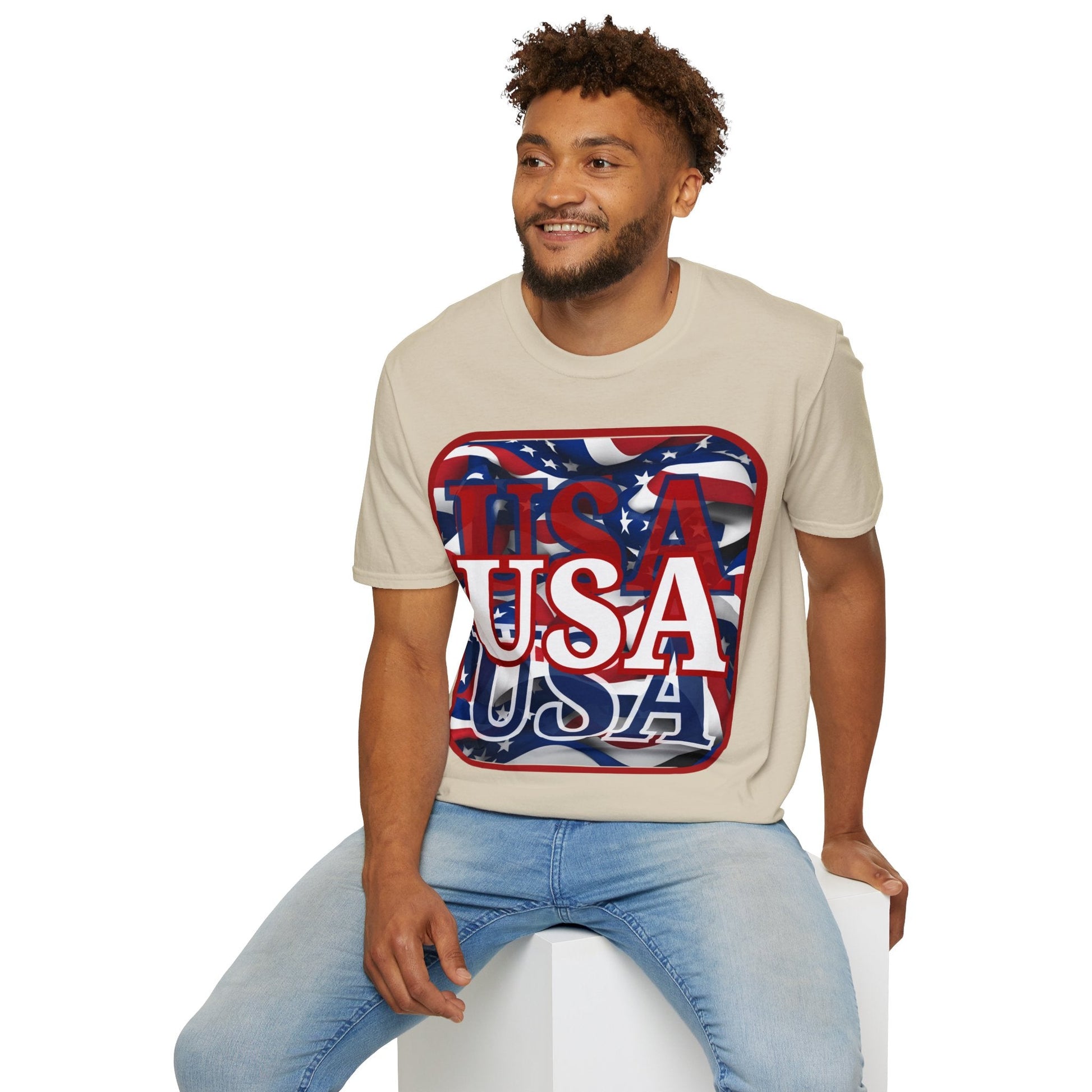 Red WHITE and Blue USA Patriot LTcolors Unisex T-Shirt by cypherpunkgear – cypherpunkgear.com | Cypherpunk Merch