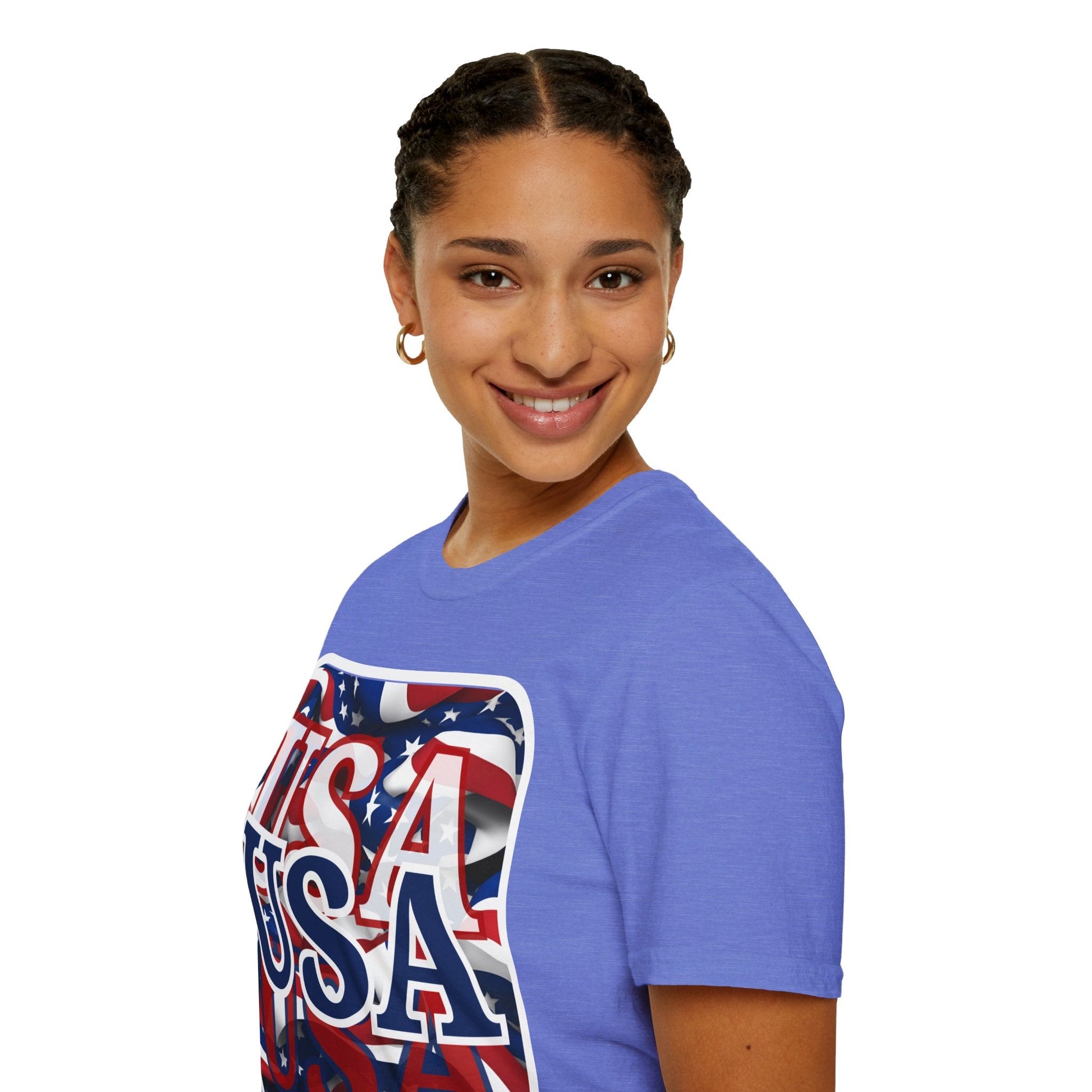 Red White and BLUE USA Patriot LTcolors Unisex T-Shirt by cypherpunkgear – cypherpunkgear.com | Cypherpunk Merch