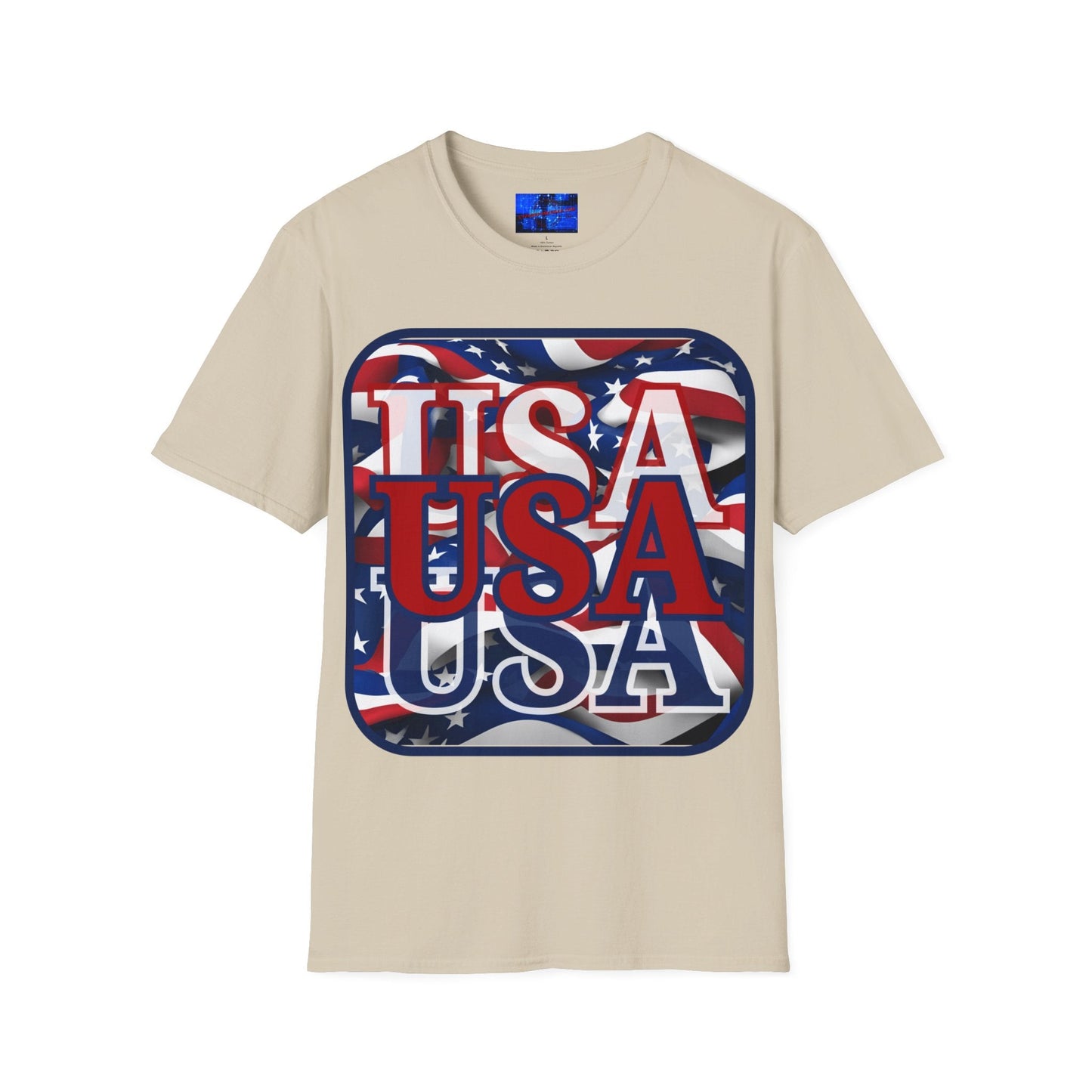 RED White and Blue USA Patriot LTcolors Unisex T-Shirt by cypherpunkgear – cypherpunkgear.com | Cypherpunk Merch