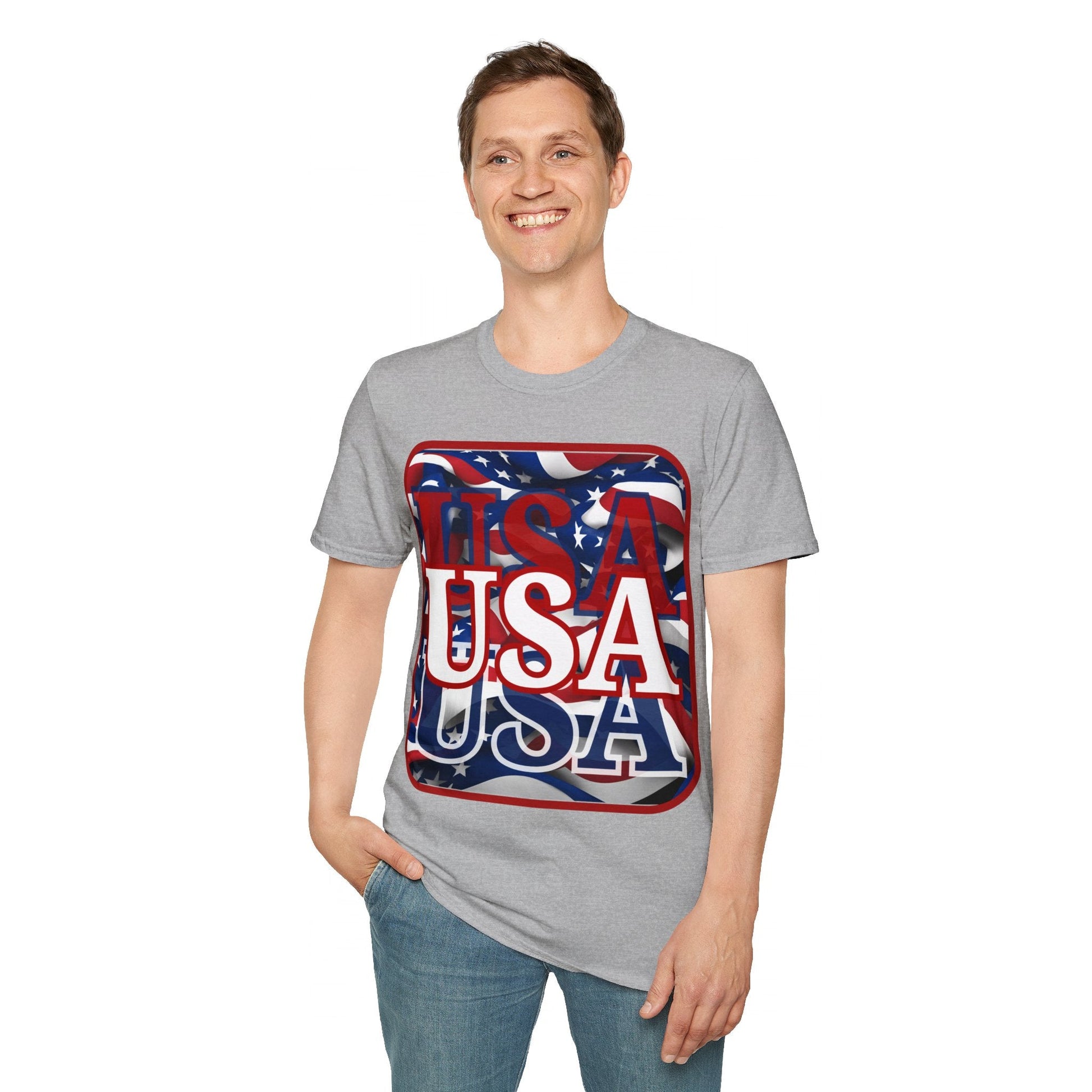 Red WHITE and Blue USA Patriot LTcolors Unisex T-Shirt by cypherpunkgear – cypherpunkgear.com | Cypherpunk Merch