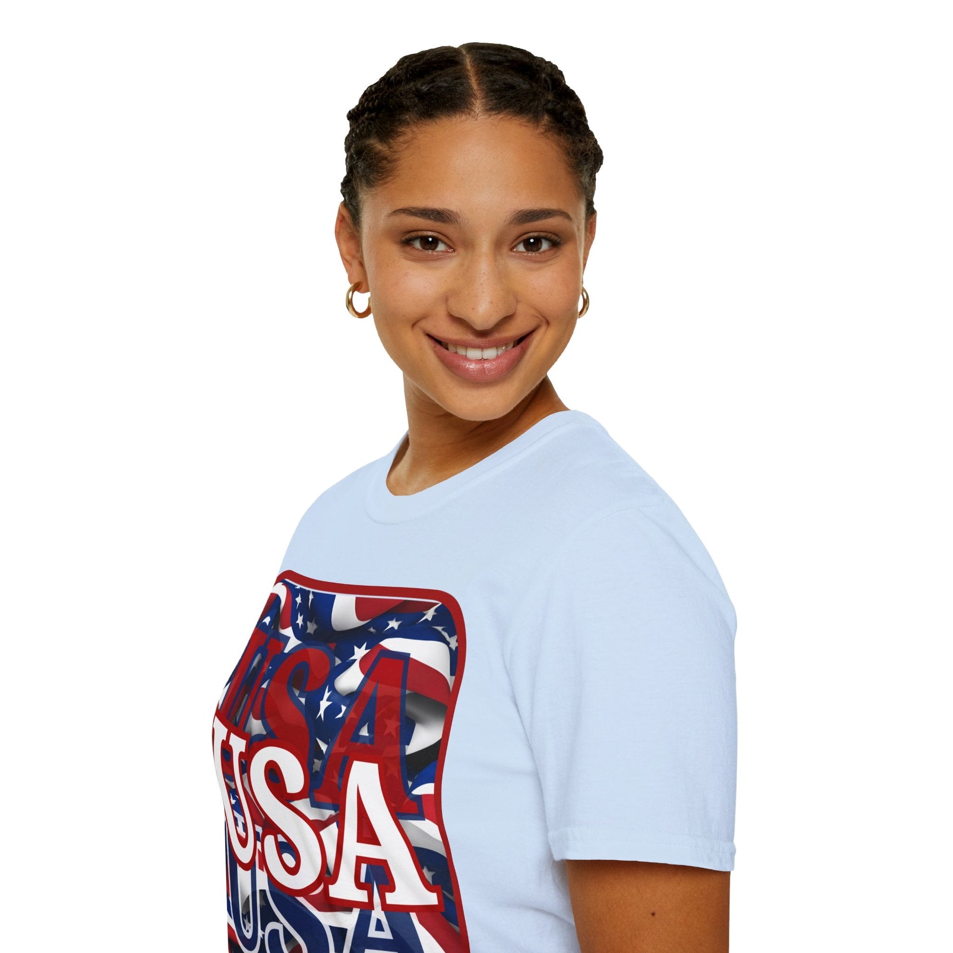 Red WHITE and Blue USA Patriot LTcolors Unisex T-Shirt by cypherpunkgear – cypherpunkgear.com | Cypherpunk Merch