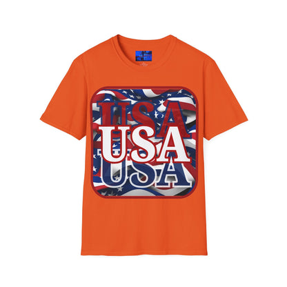 Red WHITE and Blue USA Patriot LTcolors Unisex T-Shirt by cypherpunkgear – cypherpunkgear.com | Cypherpunk Merch