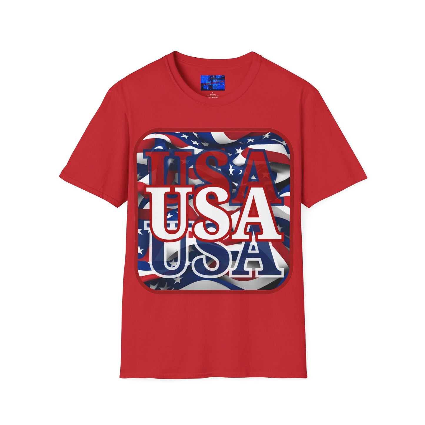 Red WHITE and Blue USA Patriot LTcolors Unisex T-Shirt by cypherpunkgear – cypherpunkgear.com | Cypherpunk Merch