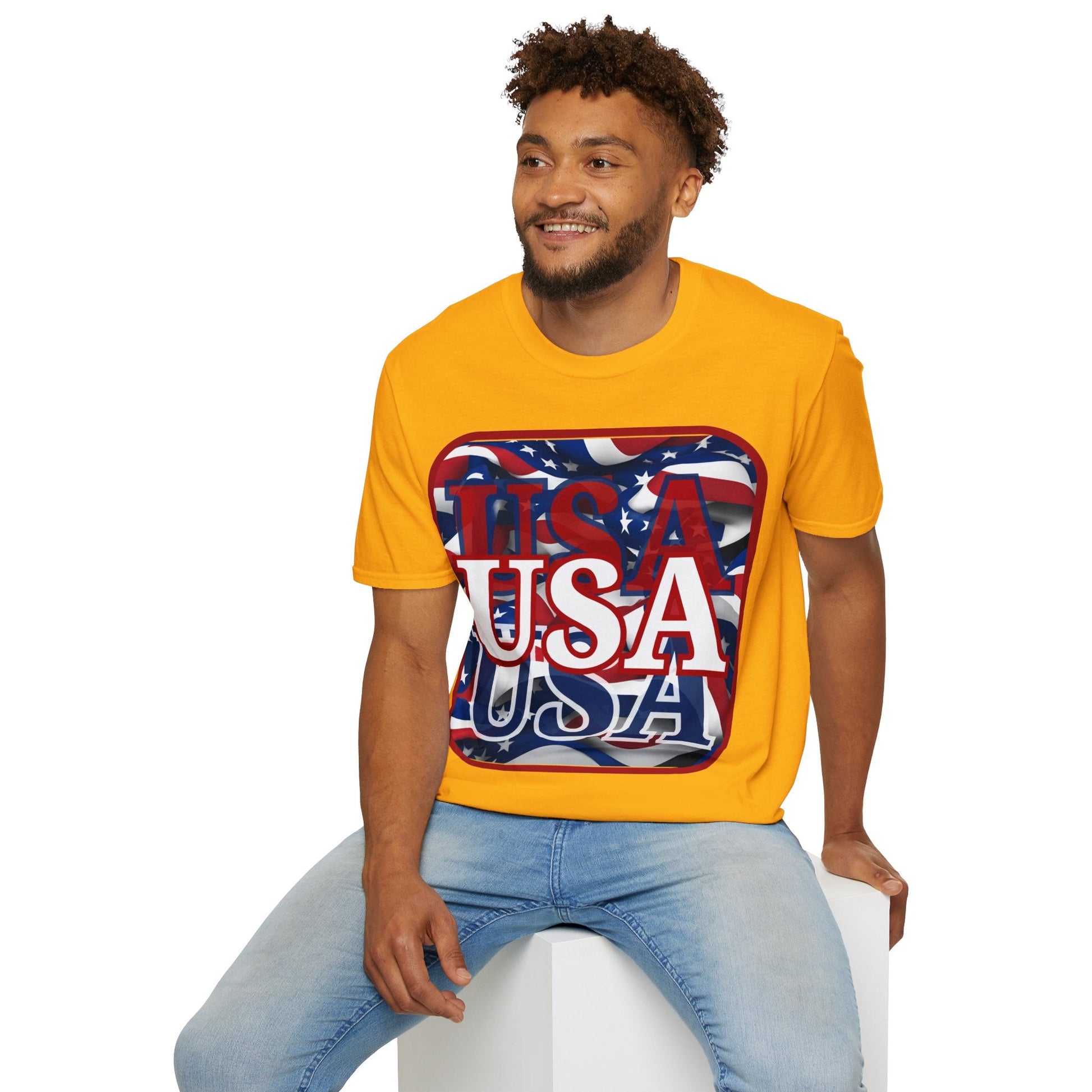 Red WHITE and Blue USA Patriot LTcolors Unisex T-Shirt by cypherpunkgear – cypherpunkgear.com | Cypherpunk Merch