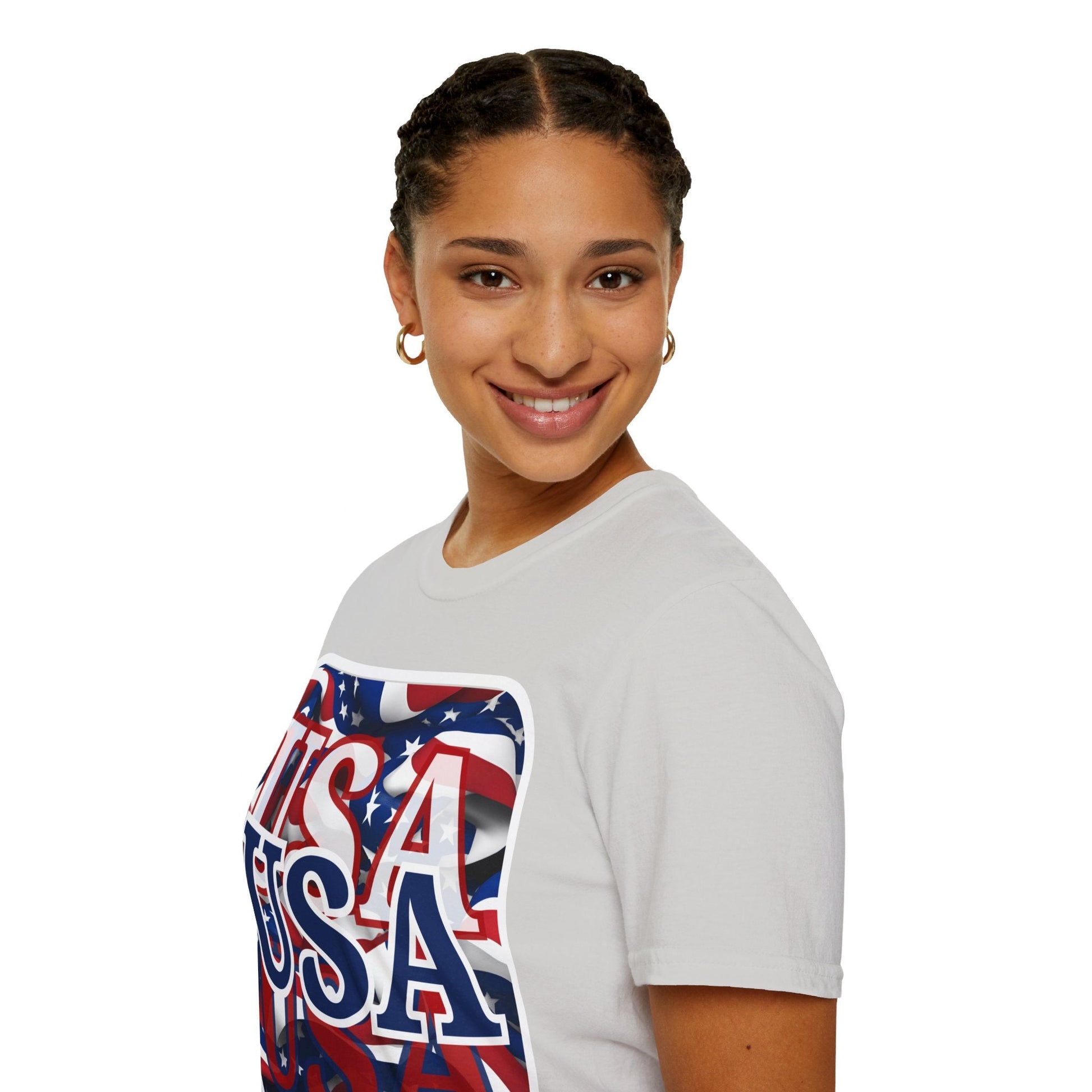 Red White and BLUE USA Patriot LTcolors Unisex T-Shirt by cypherpunkgear – cypherpunkgear.com | Cypherpunk Merch