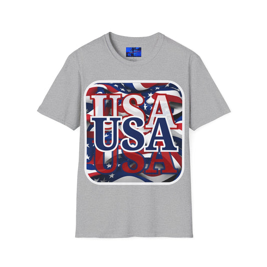 Red White and BLUE USA Patriot LTcolors Unisex T-Shirt by cypherpunkgear – cypherpunkgear.com | Cypherpunk Merch