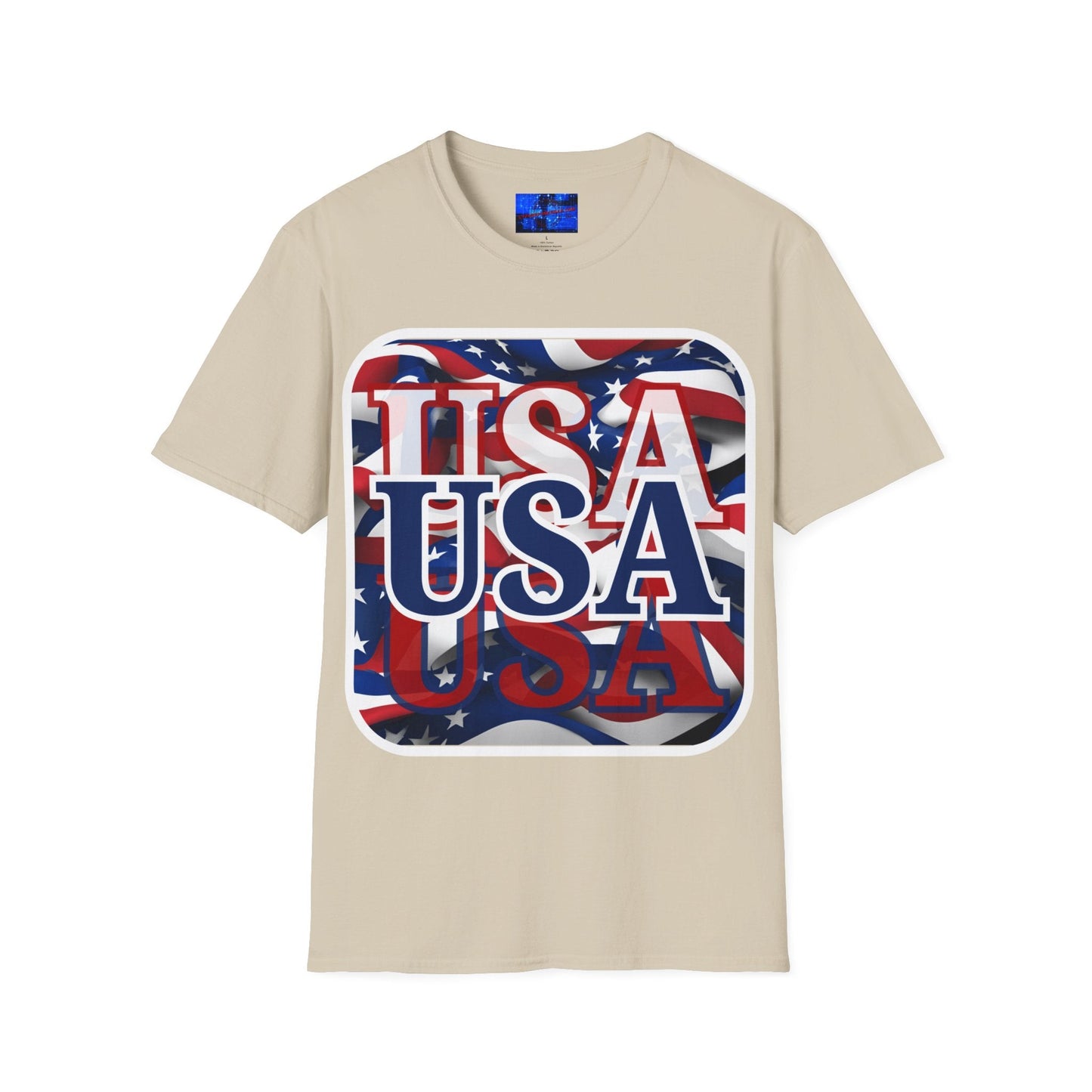 Red White and BLUE USA Patriot LTcolors Unisex T-Shirt by cypherpunkgear – cypherpunkgear.com | Cypherpunk Merch