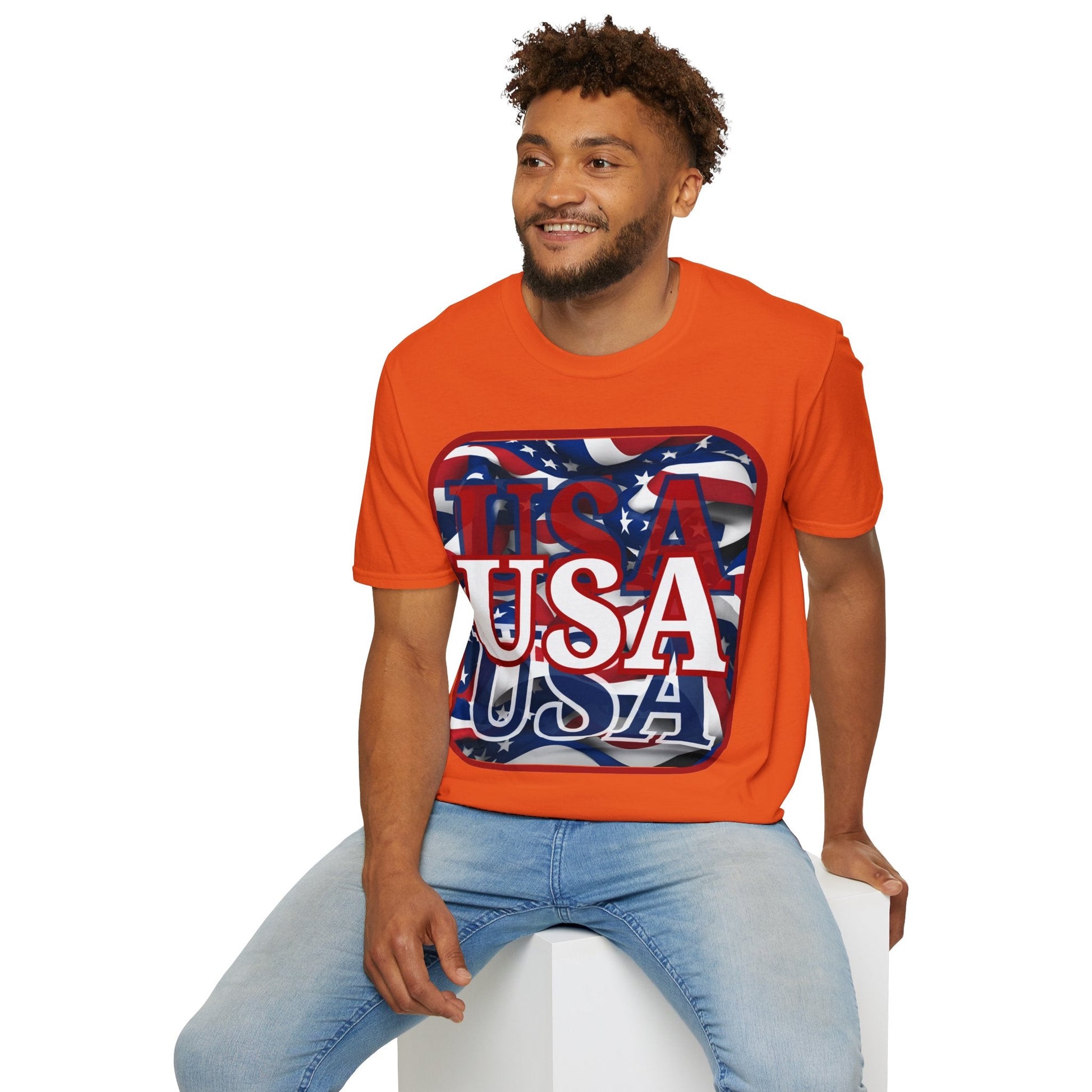 Red WHITE and Blue USA Patriot LTcolors Unisex T-Shirt by cypherpunkgear – cypherpunkgear.com | Cypherpunk Merch