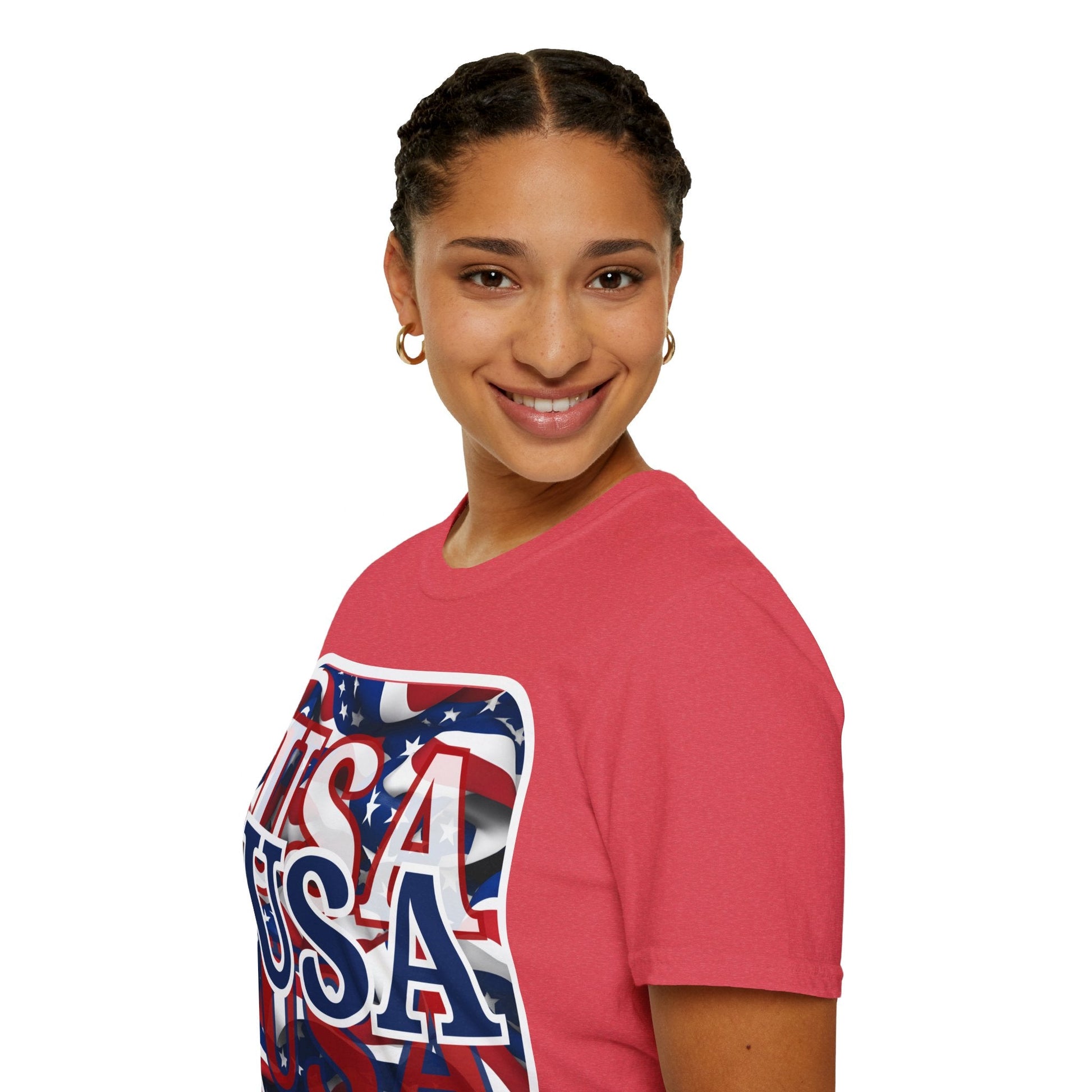 Red White and BLUE USA Patriot LTcolors Unisex T-Shirt by cypherpunkgear – cypherpunkgear.com | Cypherpunk Merch