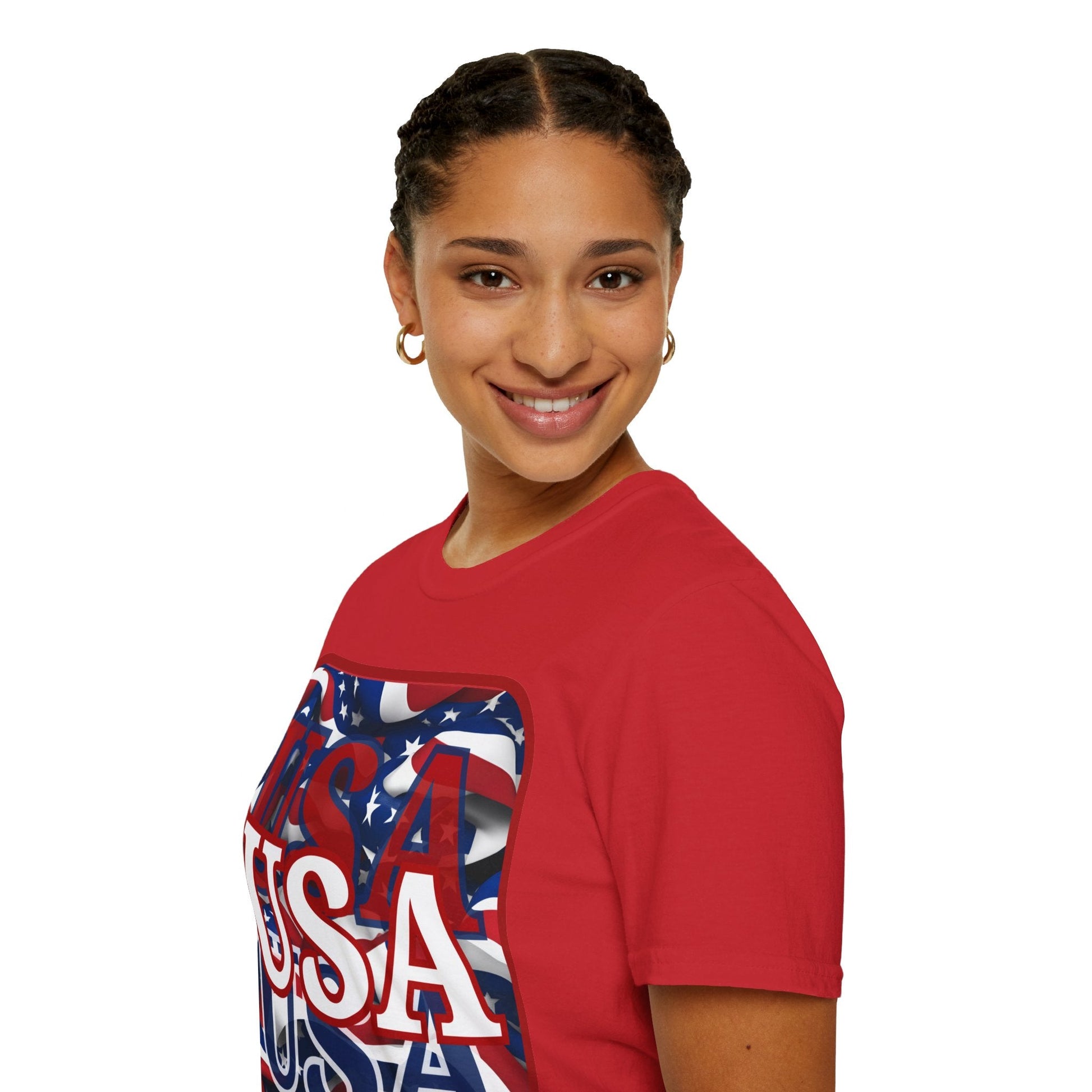 Red WHITE and Blue USA Patriot LTcolors Unisex T-Shirt by cypherpunkgear – cypherpunkgear.com | Cypherpunk Merch