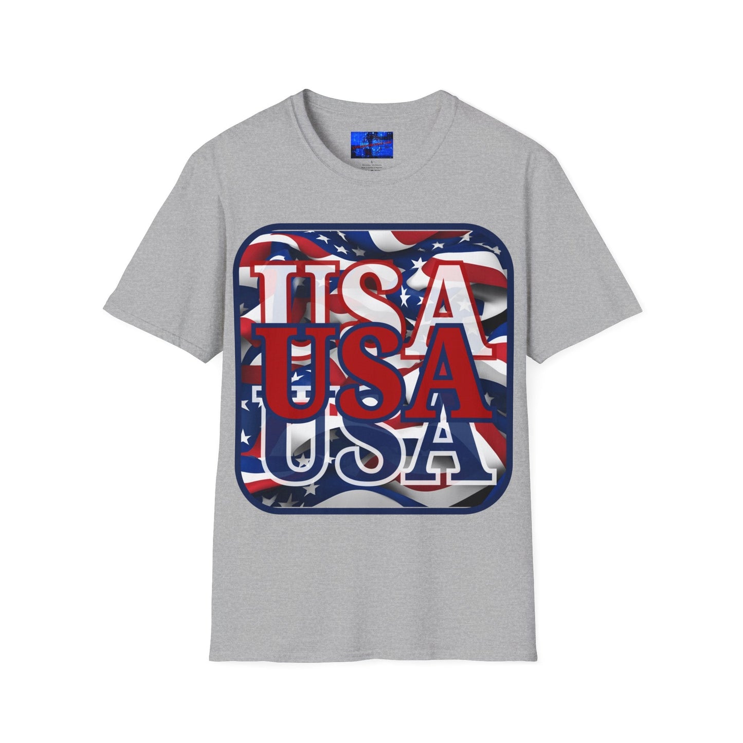 RED White and Blue USA Patriot LTcolors Unisex T-Shirt by cypherpunkgear – cypherpunkgear.com | Cypherpunk Merch