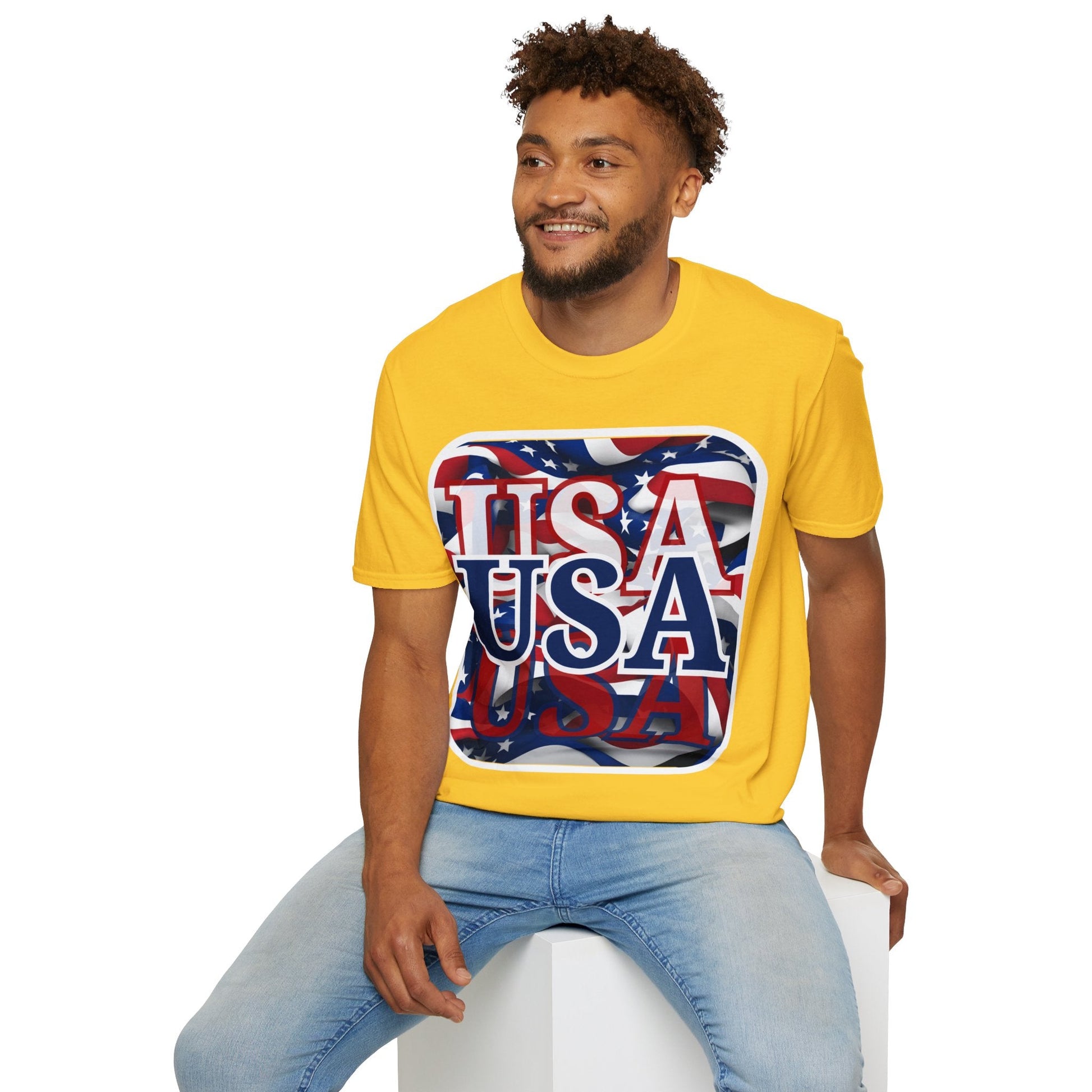 Red White and BLUE USA Patriot LTcolors Unisex T-Shirt by cypherpunkgear – cypherpunkgear.com | Cypherpunk Merch
