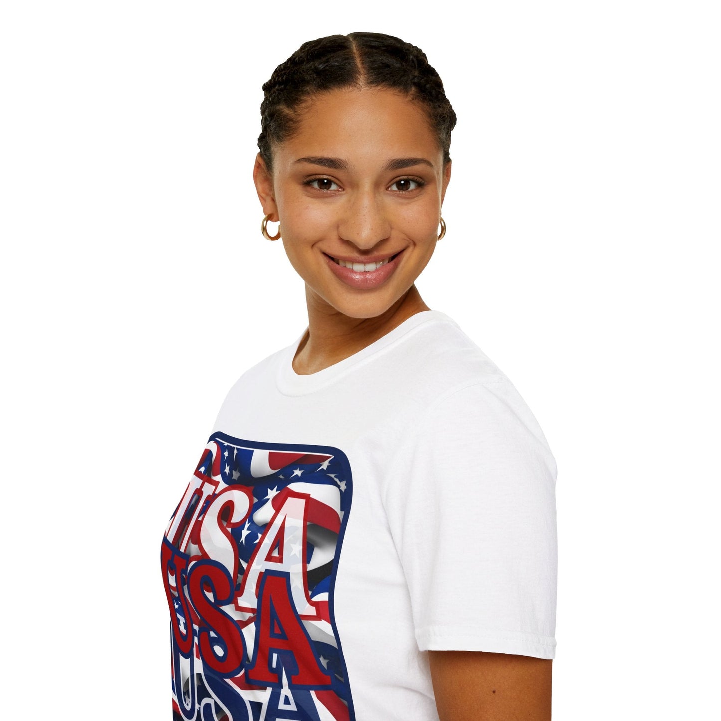 RED White and Blue USA Patriot LTcolors Unisex T-Shirt by cypherpunkgear – cypherpunkgear.com | Cypherpunk Merch