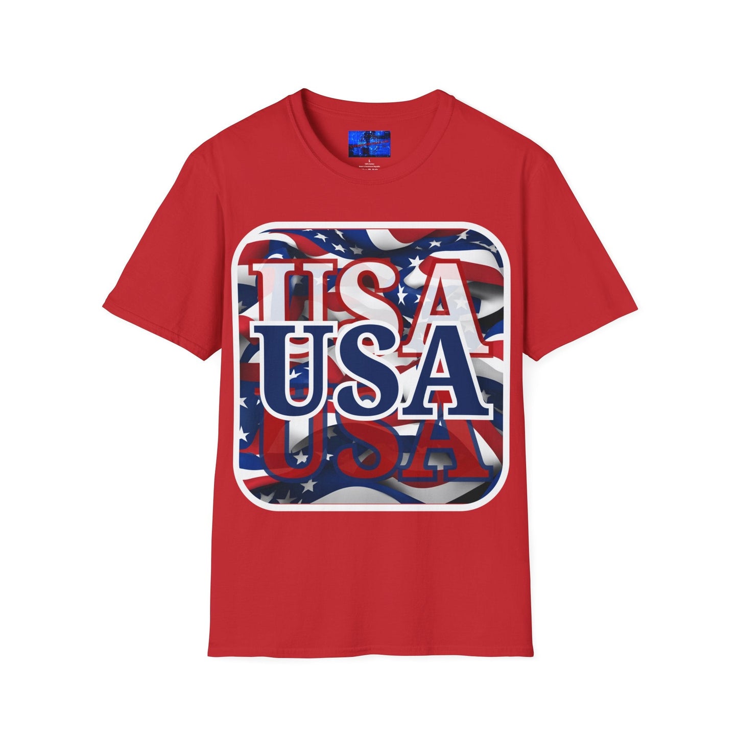 Red White and BLUE USA Patriot LTcolors Unisex T-Shirt by cypherpunkgear – cypherpunkgear.com | Cypherpunk Merch