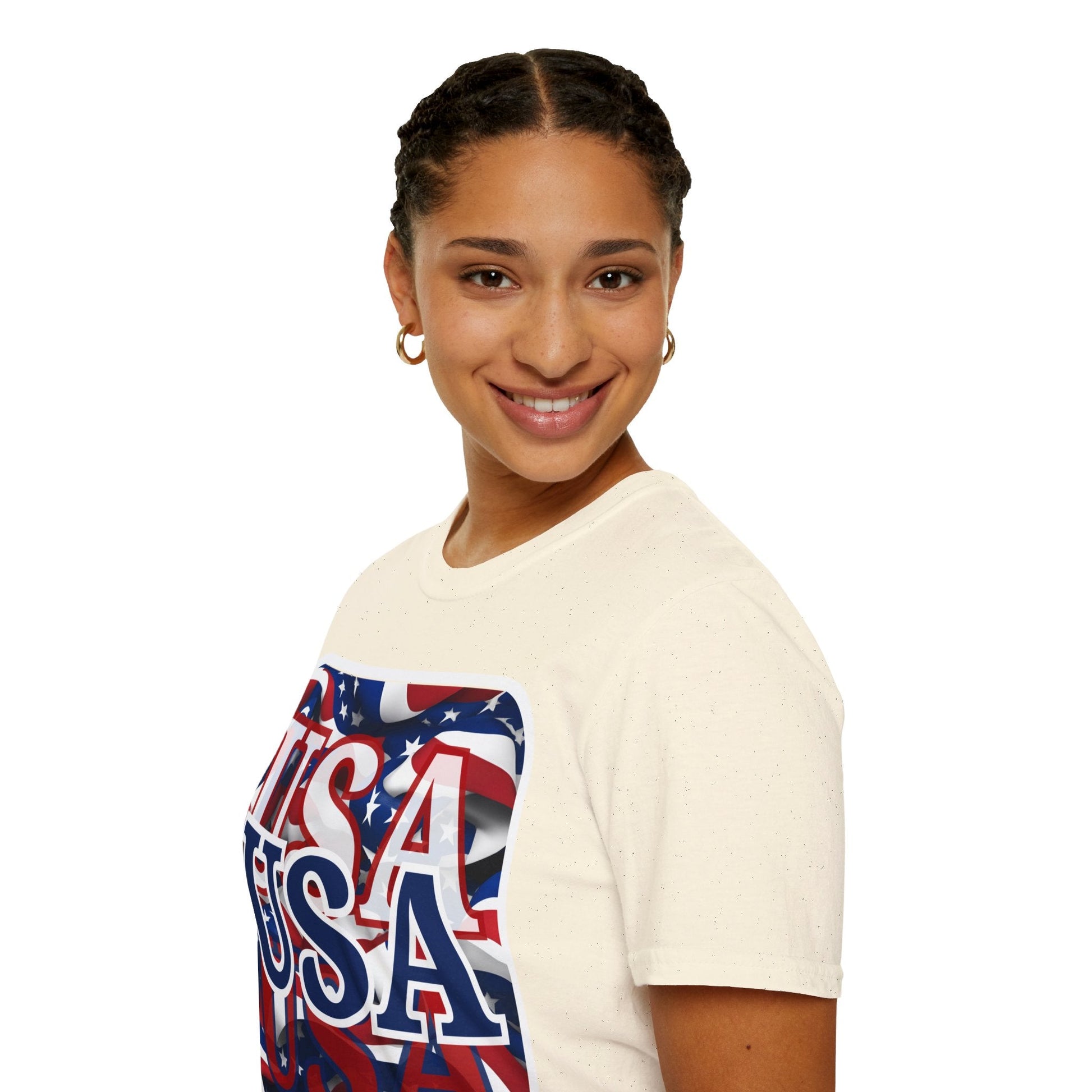 Red White and BLUE USA Patriot LTcolors Unisex T-Shirt by cypherpunkgear – cypherpunkgear.com | Cypherpunk Merch