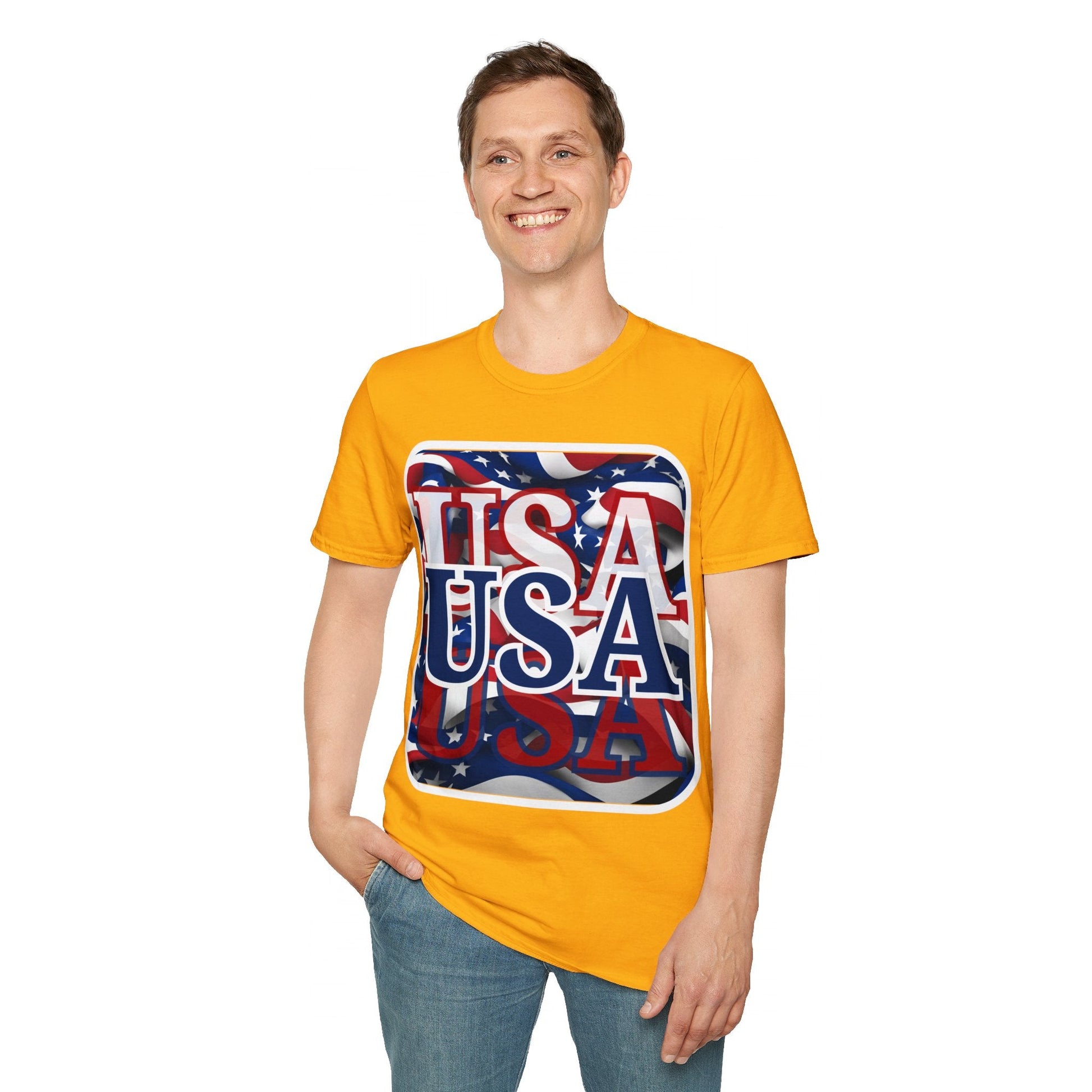Red White and BLUE USA Patriot LTcolors Unisex T-Shirt by cypherpunkgear – cypherpunkgear.com | Cypherpunk Merch