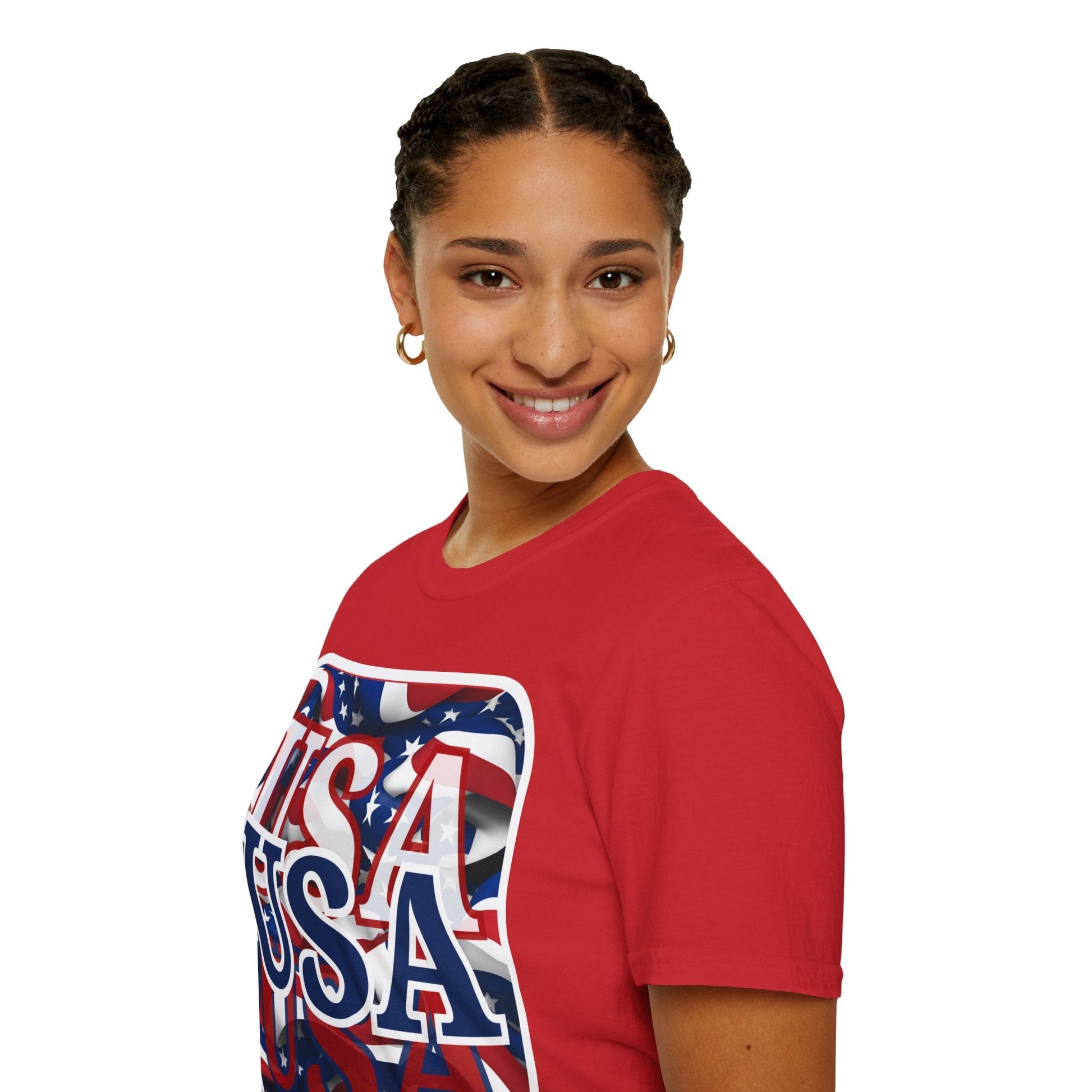 Red White and BLUE USA Patriot LTcolors Unisex T-Shirt by cypherpunkgear – cypherpunkgear.com | Cypherpunk Merch