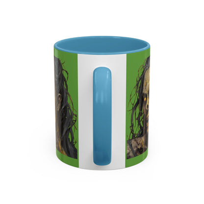 Rose Rottingham Has Risen Accent Mug by cypherpunkgear – cypherpunkgear.com | Cypherpunk Merch
