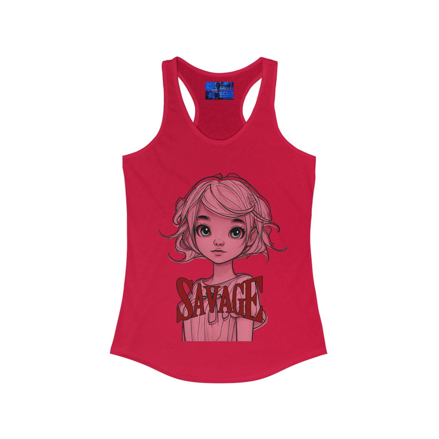 Savage Women's Racerback Tank Top by cypherpunkgear.com – cypherpunkgear.com | Cypherpunk Merch