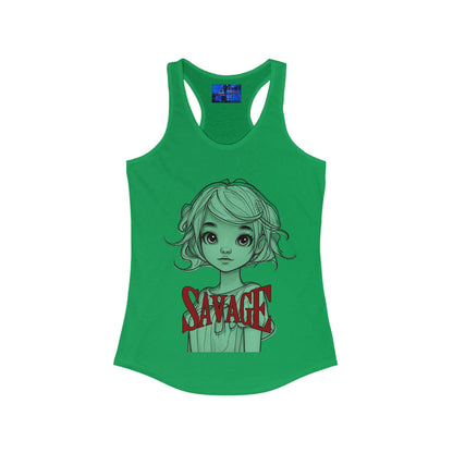 Savage Women's Racerback Tank Top by cypherpunkgear.com – cypherpunkgear.com | Cypherpunk Merch