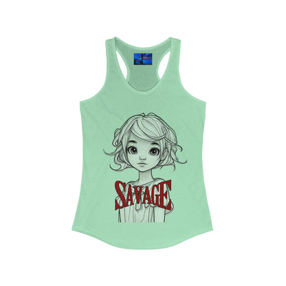 Savage Women's Racerback Tank Top by cypherpunkgear.com – cypherpunkgear.com | Cypherpunk Merch