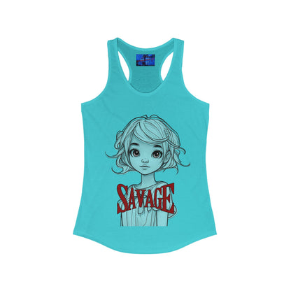 Savage Women's Racerback Tank Top by cypherpunkgear.com – cypherpunkgear.com | Cypherpunk Merch