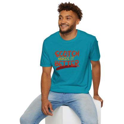 Scotch makes it better DKcolors Unisex T-Shirt by cypherpunkgear – cypherpunkgear.com | Cypherpunk Merch