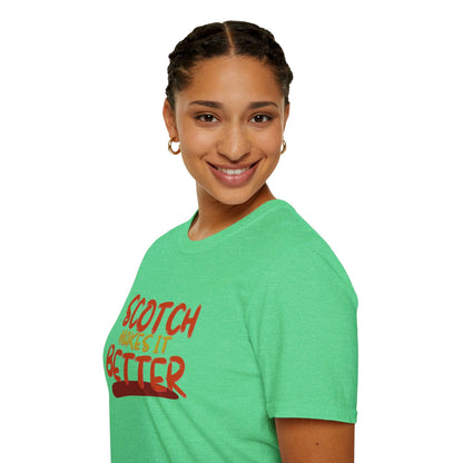 Scotch makes it better LTcolors Unisex T-Shirt by cypherpunkgear – cypherpunkgear.com | Cypherpunk Merch