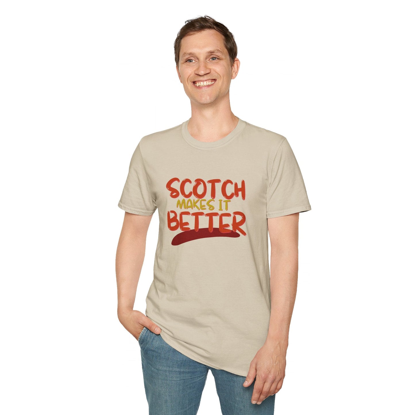 Scotch makes it better LTcolors Unisex T-Shirt by cypherpunkgear – cypherpunkgear.com | Cypherpunk Merch