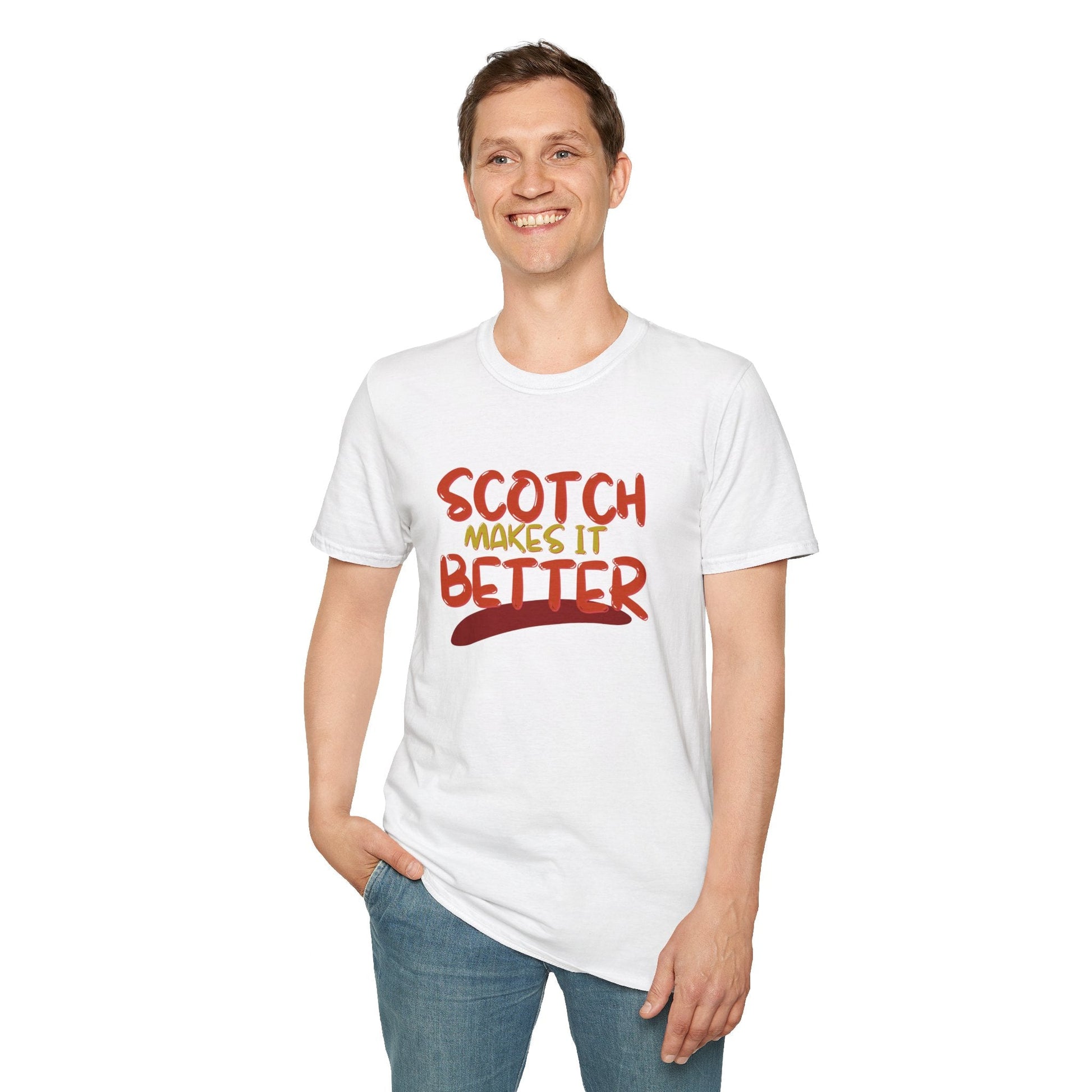 Scotch makes it better LTcolors Unisex T-Shirt by cypherpunkgear – cypherpunkgear.com | Cypherpunk Merch