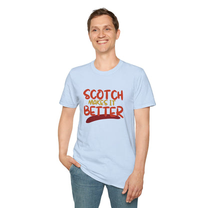 Scotch makes it better LTcolors Unisex T-Shirt by cypherpunkgear – cypherpunkgear.com | Cypherpunk Merch