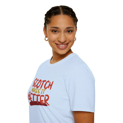 Scotch makes it better LTcolors Unisex T-Shirt by cypherpunkgear – cypherpunkgear.com | Cypherpunk Merch