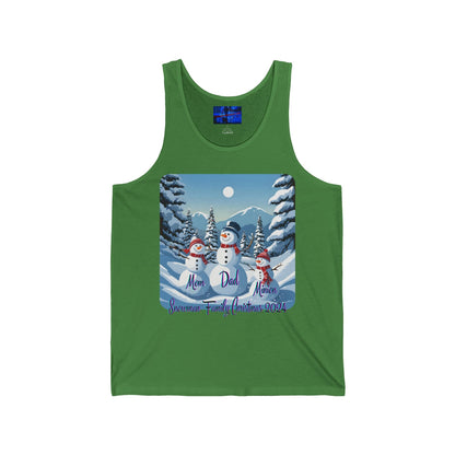 Snowman Family of 3 Unisex Jersey Tank Top by cypherpunkgear – cypherpunkgear.com | Cypherpunk Merch