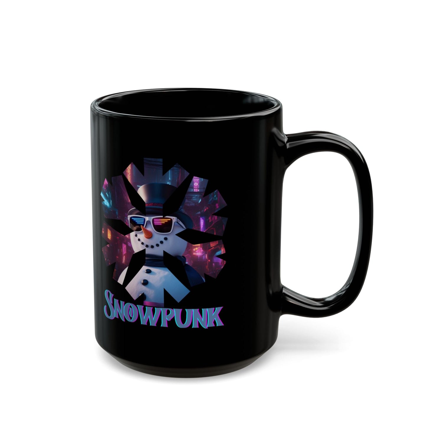 Snowpunk Black Mug by cypherpunkgear – cypherpunkgear.com | Cypherpunk Merch