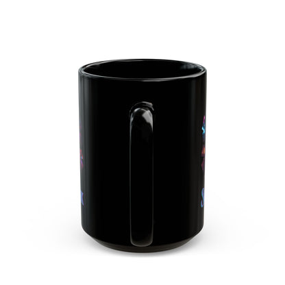 Snowpunk Black Mug by cypherpunkgear – cypherpunkgear.com | Cypherpunk Merch