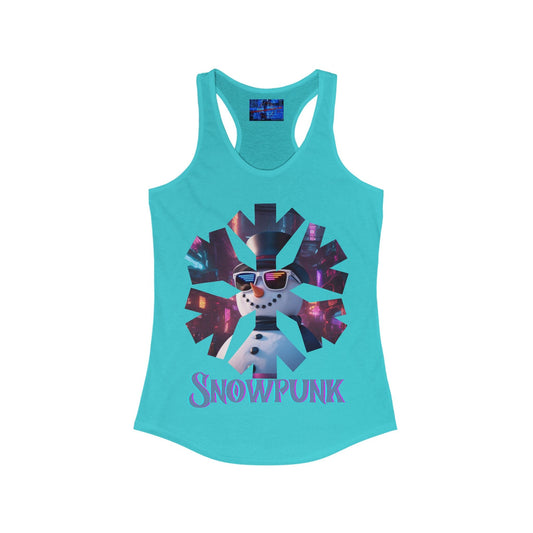 Snowpunk Women's Racerback Tank Top by cypherpunkgear – cypherpunkgear.com | Cypherpunk Merch