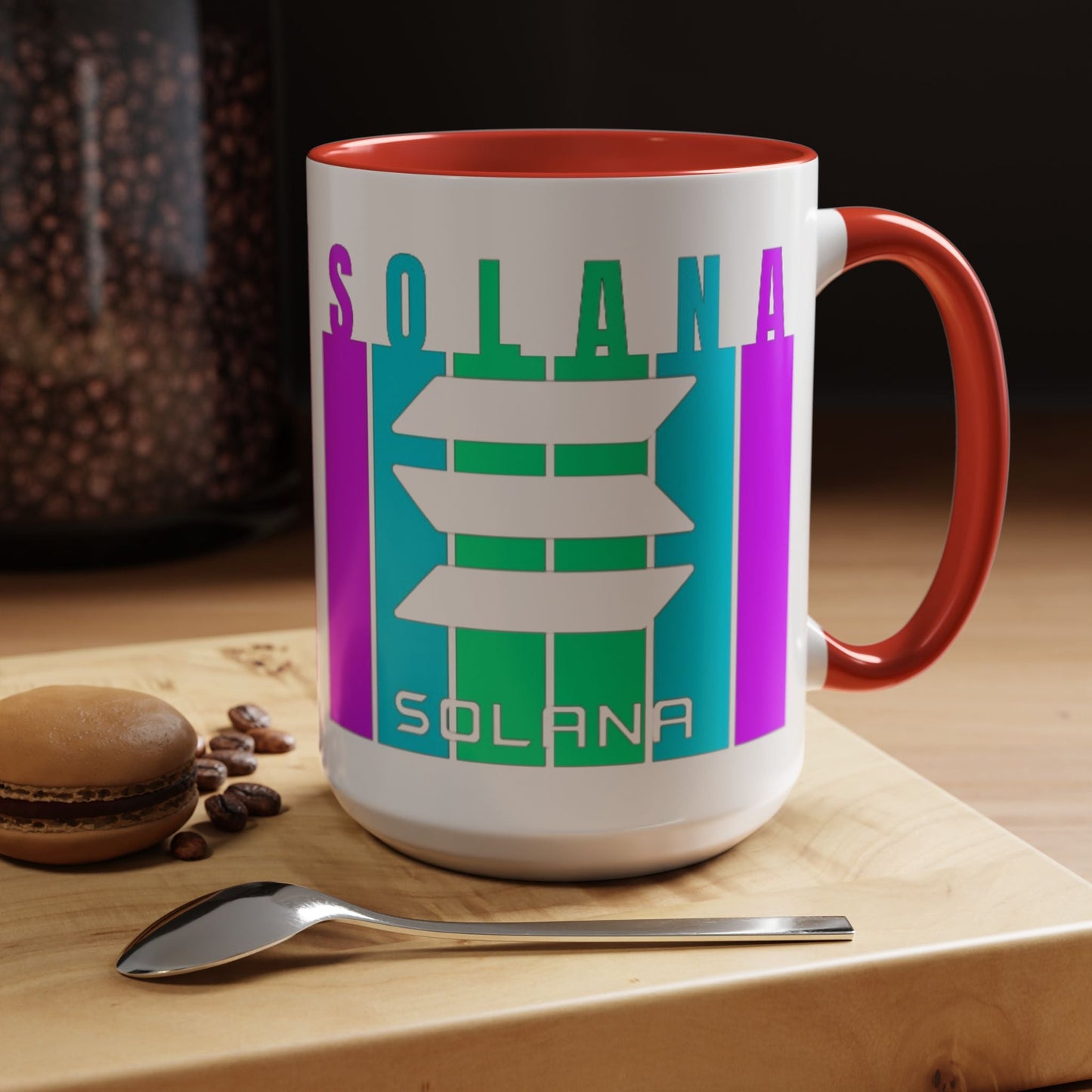 Solana (SOL) Accent Mug by cypherpunkgear – cypherpunkgear.com | Cypherpunk Merch