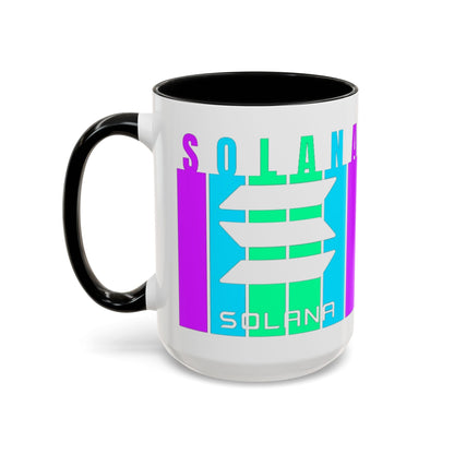 Solana (SOL) Accent Mug by cypherpunkgear – cypherpunkgear.com | Cypherpunk Merch