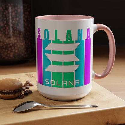 Solana (SOL) Accent Mug by cypherpunkgear – cypherpunkgear.com | Cypherpunk Merch