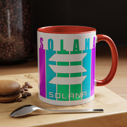 Solana (SOL) Accent Mug by cypherpunkgear – cypherpunkgear.com | Cypherpunk Merch