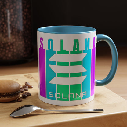 Solana (SOL) Accent Mug by cypherpunkgear – cypherpunkgear.com | Cypherpunk Merch